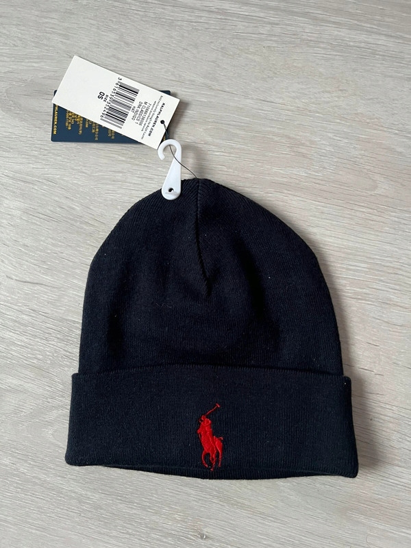 ZAKUP-U-DANY Czapka zimowa Polo Ralph Lauren niebieski 100 % bawełny