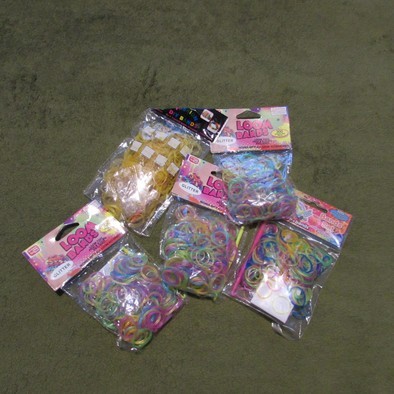 GUMKI DO DZIERGANIA BRANSOLETEK LOOM BANDS 25 szt