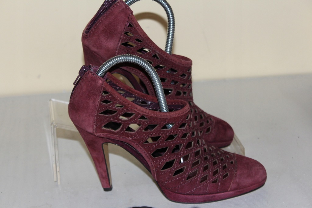 NINE WEST - ROZ.37/6,5/24CM - SKÓRA