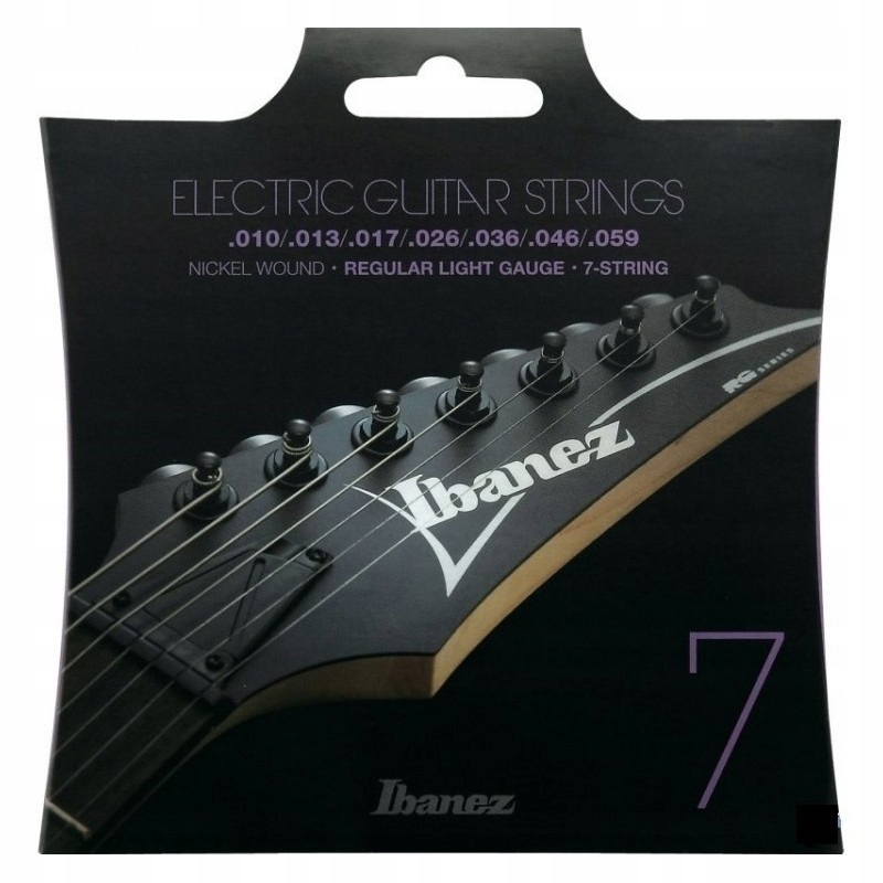 Struny Ibanez IEGS71 10-59 Nickel Wound do gitary elektrycznej 7-strunowej