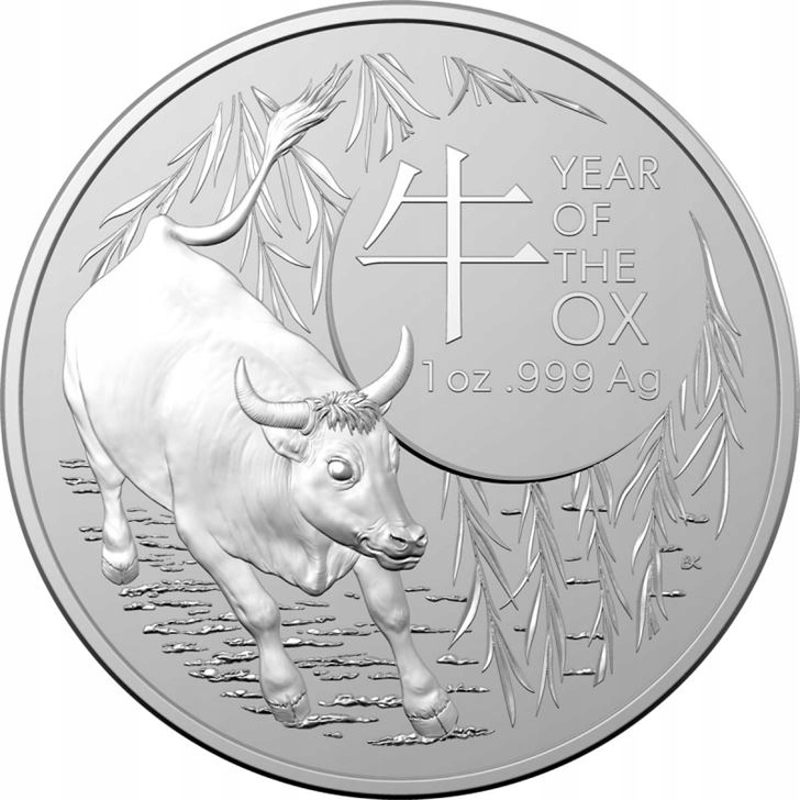 Rok Wołu RAM 1 oz srebra 2021