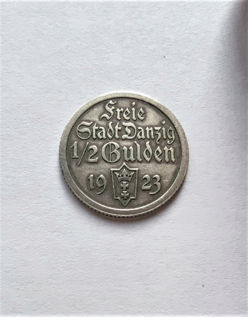 Polska, WMG, 1/2 GULDENA 1923, KOGA, ŁADNE