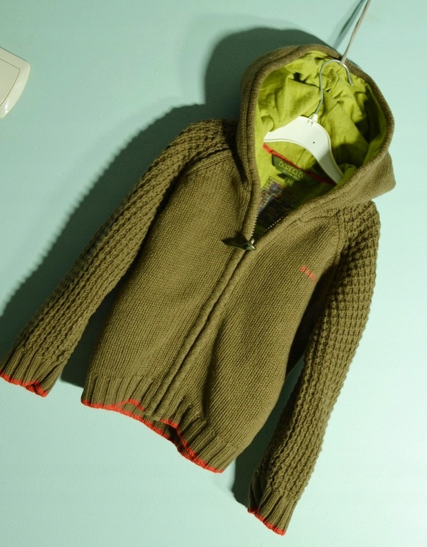 Sweterek 92 98 bluza kaptur zasuwany ciepły kurtka