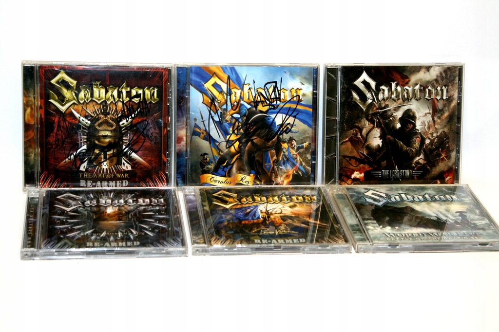 SABATON - 6 albumów / AUTOGRAFY ! /