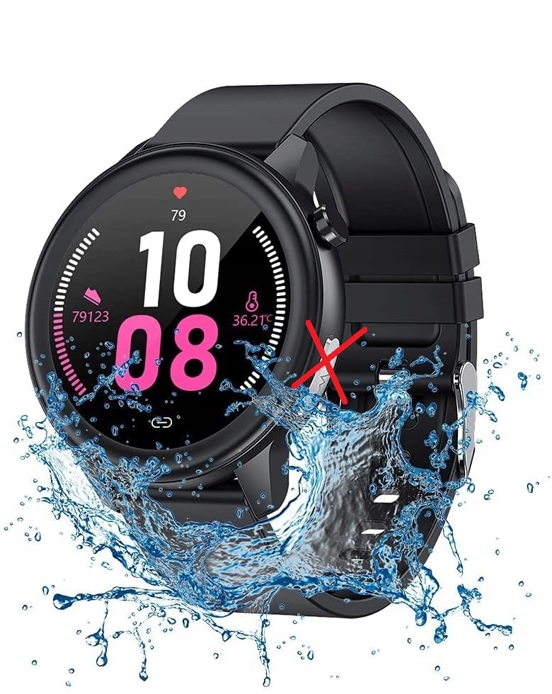 P0631 DIGIKUBER SMARTWATCH SPORTOWY MĘSKI CZARNY