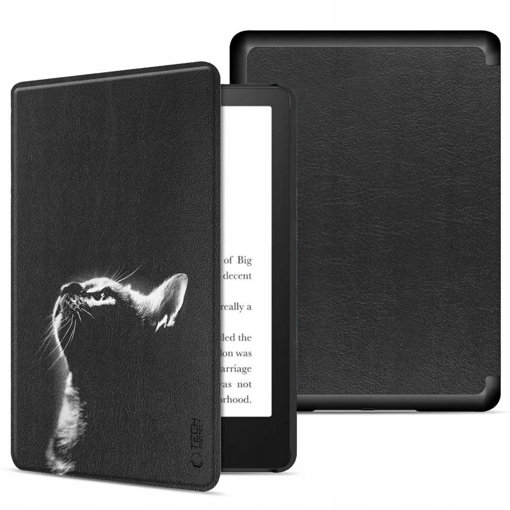 Etui składane z klapką na Kindle Paperwhite VI 6 Signature Edition - czarne