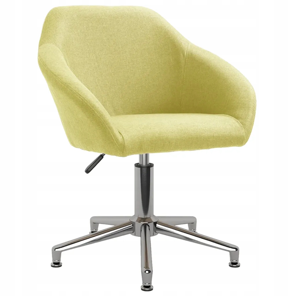 Obrotowe krzesło biurowe, zielone, tapicerowane t