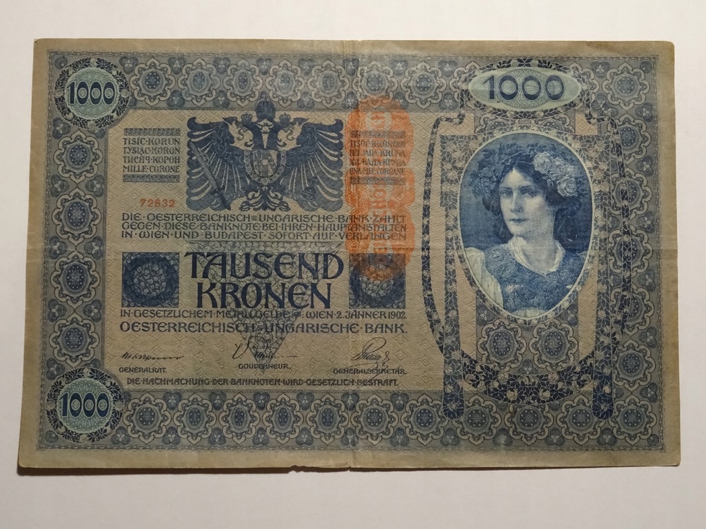 Stara Austria 1000 koron 1902-F092