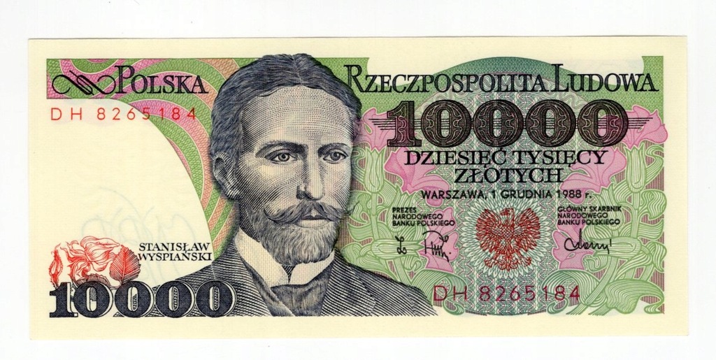 10 000 złotych 1988, seria DH