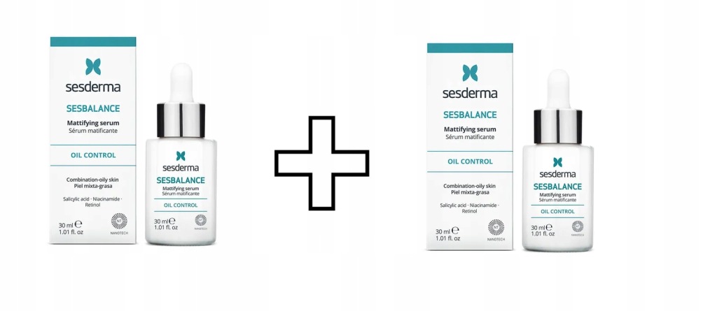 Sesderma Sesbalance matujące do twrzy serum 30ml +30ml ZESTAW 2 szt