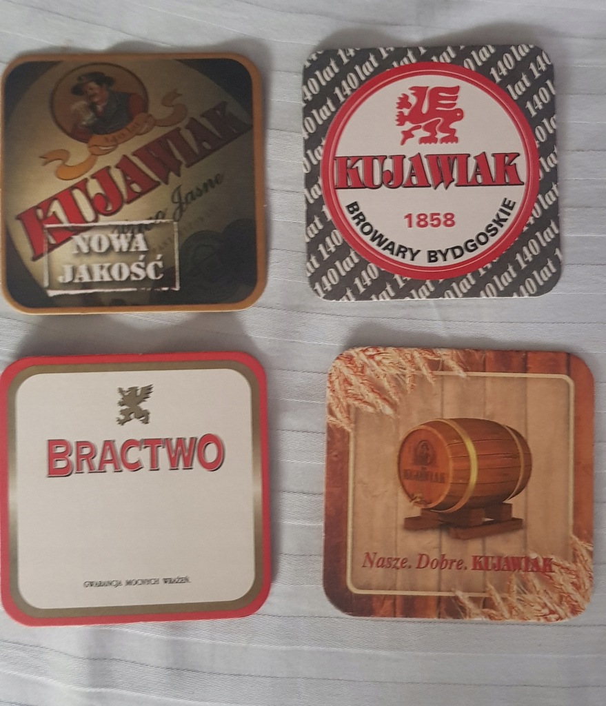 Cztery podkładki - Kujawiak Browar Bydgoski - Bydgoszcz