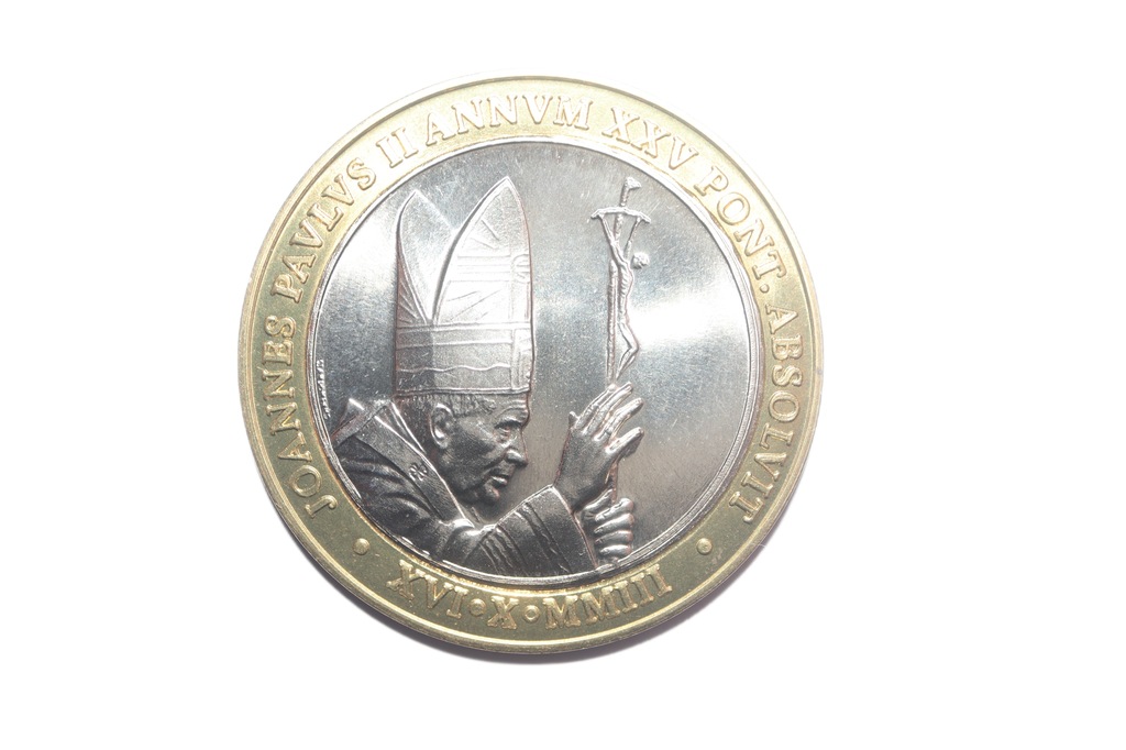 WATYKAN Medal JAN PAWEŁ II Bimetal 25-LECIE PONTYFIKATU 2003 r. (E0165)