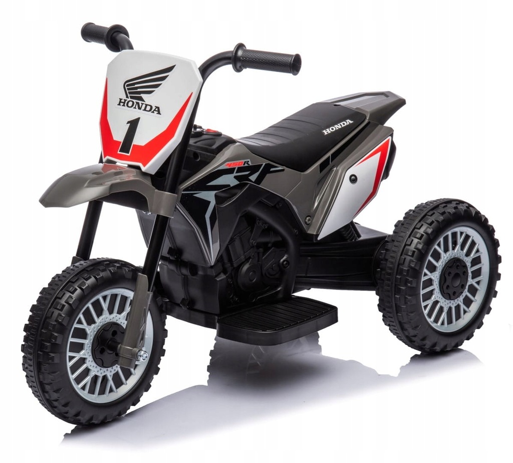 Honda CRF450 Motor na akumulator trójkołowy jeździk dźwięk szary