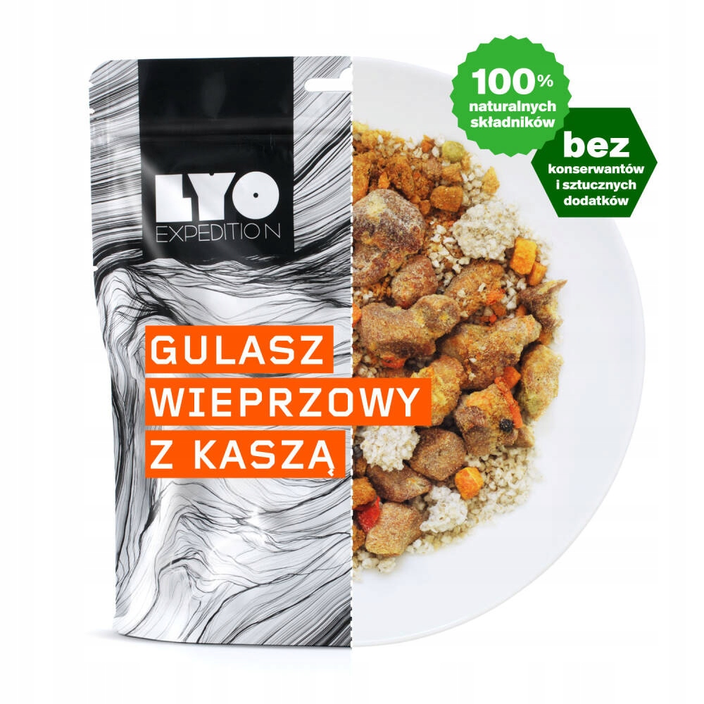 LYOfood Gulasz wieprzowy z kaszą 112 g | 500 g