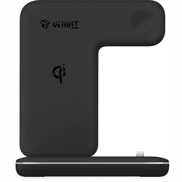 Купить Индукционное зарядное устройство Yenkee 15W для iPhone 3в1, чёрное: отзывы, фото, характеристики в интерне-магазине Aredi.ru