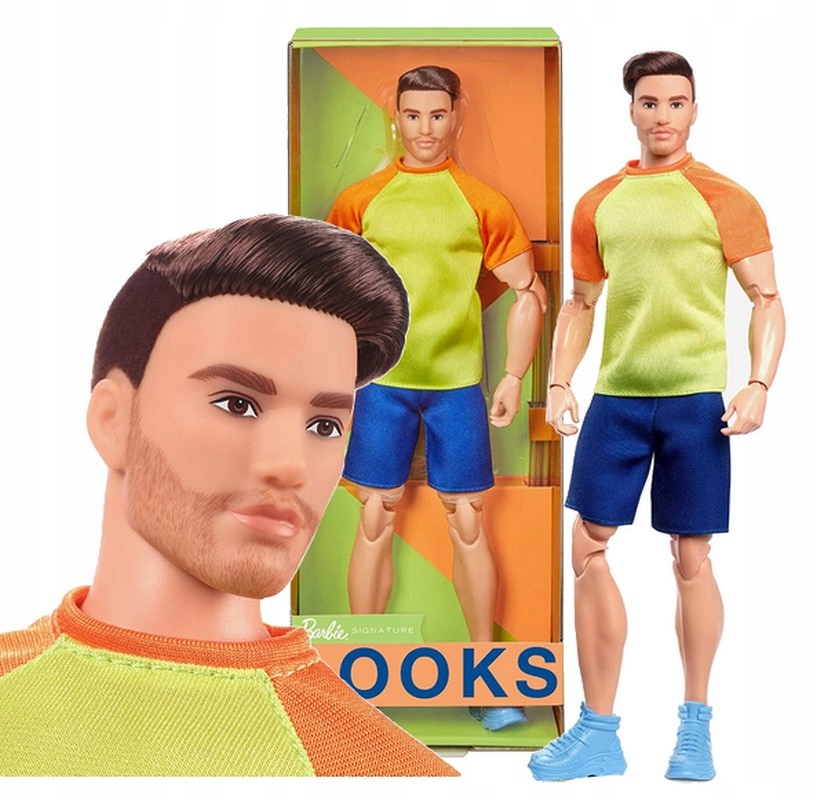 LALKA BARBIE KEN Signature Looks Doll nr18 HJW85
