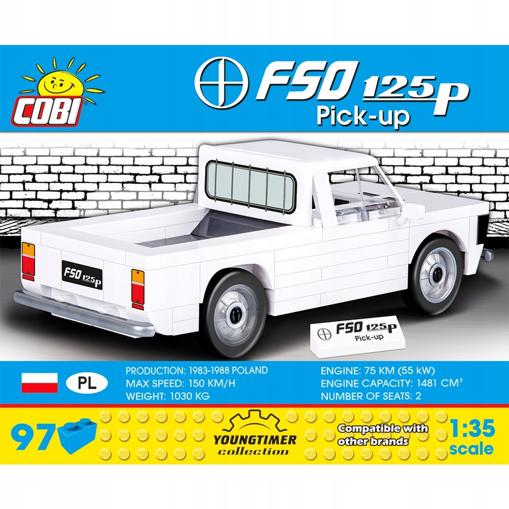 FSO 125p PICKUP 24546 COBI Model z Klocków auto