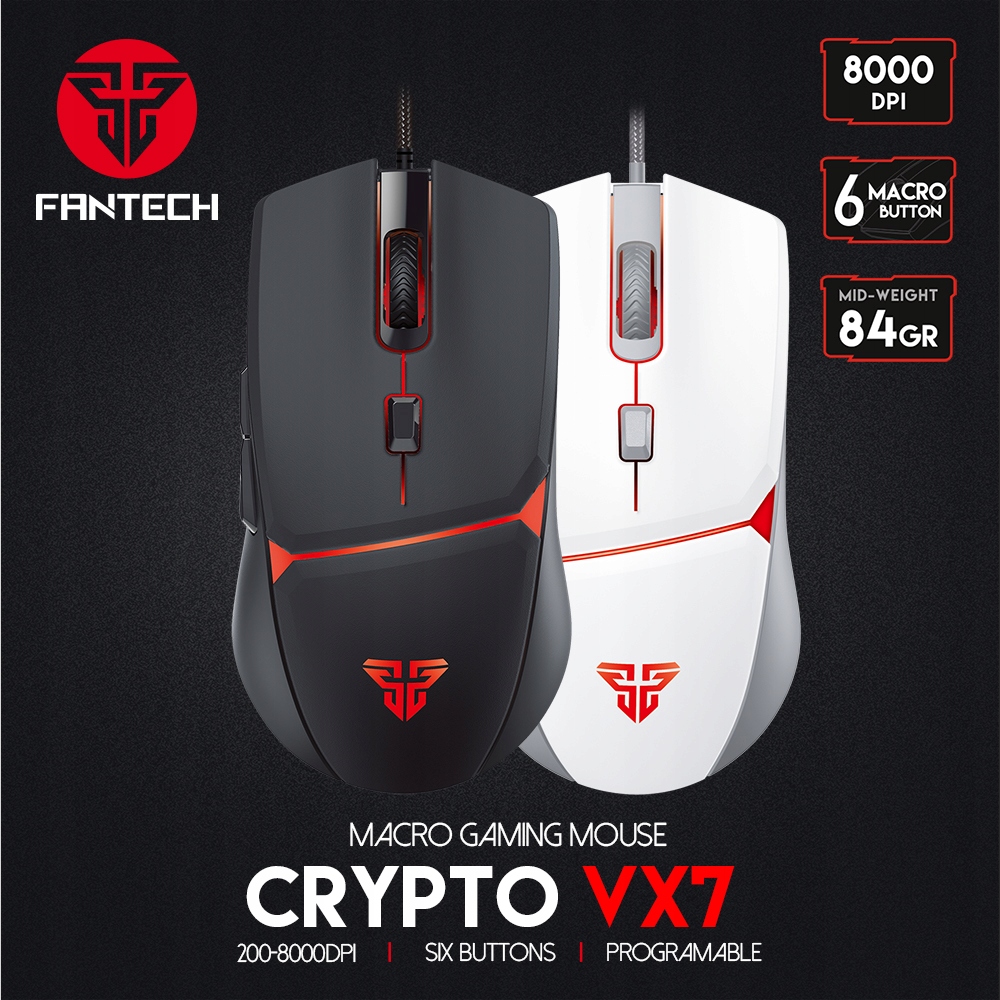 Купить Игровая мышь FANTECH CRYPTO VX7, 8000 точек на дюйм, RGB: отзывы, фото, характеристики в интерне-магазине Aredi.ru