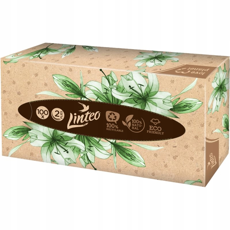 Linteo Paper Tissues Two-ply Paper, 100 pcs per box chusteczki papiero...