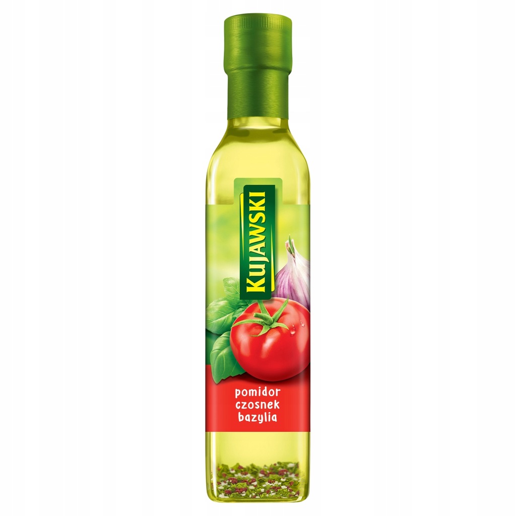 Kujawski Olej rzepakowy z pomidorami czosnkiem i bazylią 250 ml