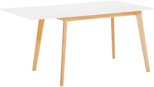 Biały stół do jadalni z przedłużeniem bocznym 120/155 x 80 cm MEDIO, 58811