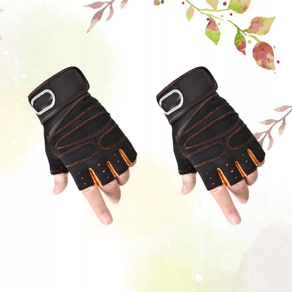 1 Pair Sports Half-finger Gloves Riding Fitness We