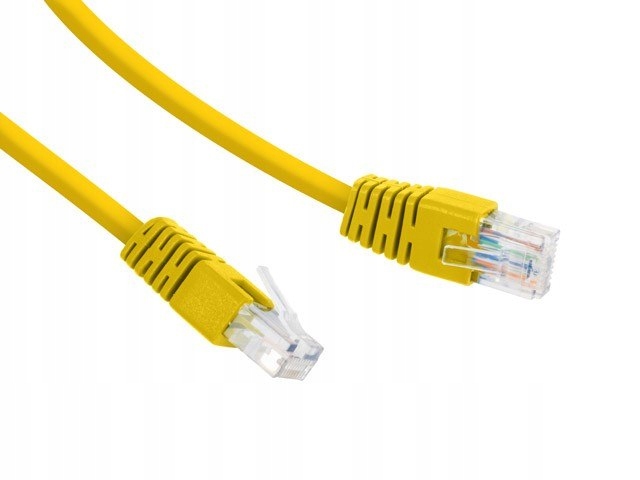 Patch cord Kat.6 UTP 3m żółty