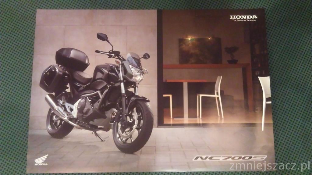 HONDA PLAZA - Plakat motocykl Honda NC700S !!