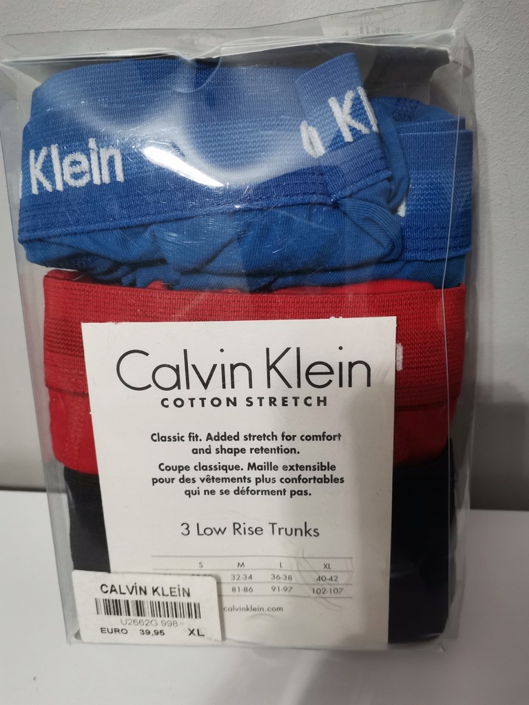 Calvin Klein BOKSERKI MĘSKIE 3 PACK r.XL