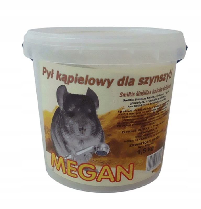 PYŁ KĄPIELOWY DLA SZYNSZYLI MEGAN 1,5kg