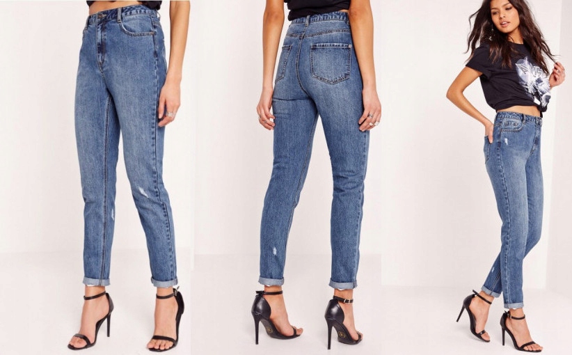 K9W101*MISSGUIDED JEANSY MOM DAMSKIE 34 XS P00