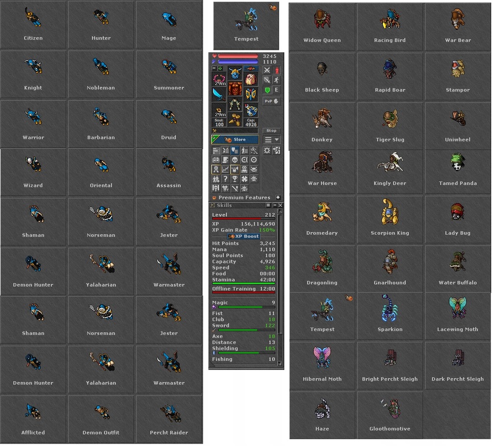 TIBIA 212 EK +122/105+ 29 Mount+ MONZA +EQ FREE RK