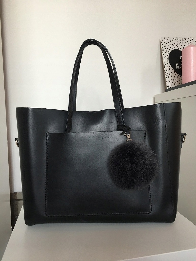 RIVER ISLAND SKÓRZANA TOREBKA TORBA SHOPPER BAG