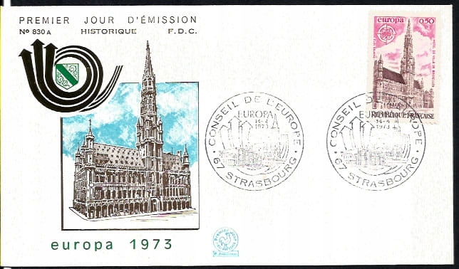 Francja 1973, EUROPA CEPT. FDC