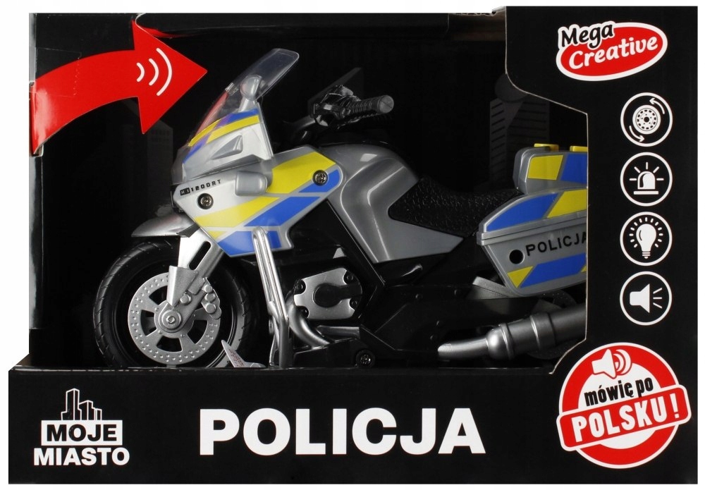ND39_520415 MOTOCYKL POLICJA B/O 21X15X11 MOJE M PLPL MC 48