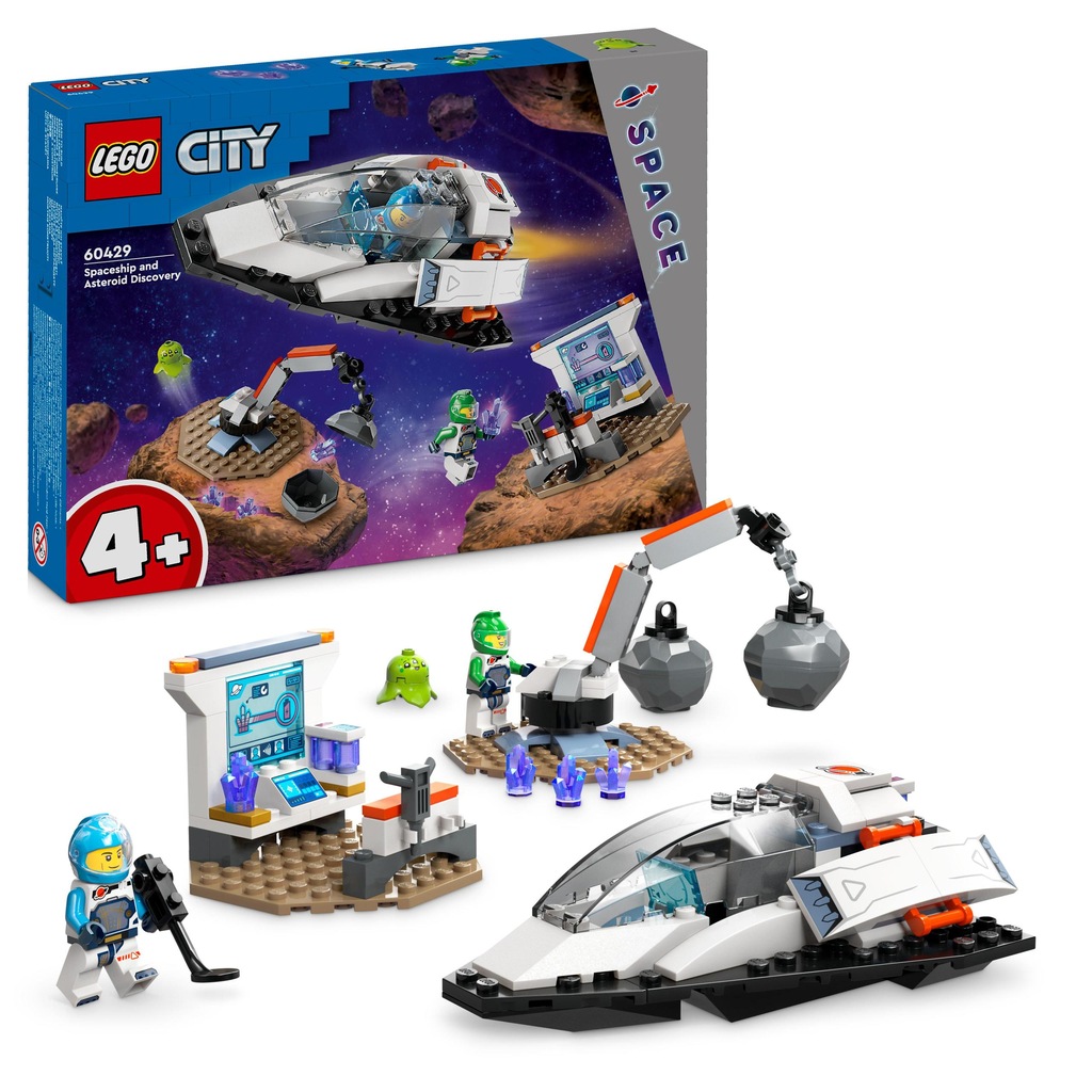 LEGO City 60429 Statek kosmiczny i odkrywanie asteroidy