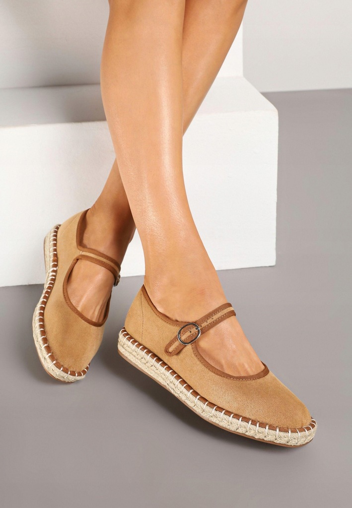 Born2Be Brązowe Espadryle damskie 40 Ekozamsz