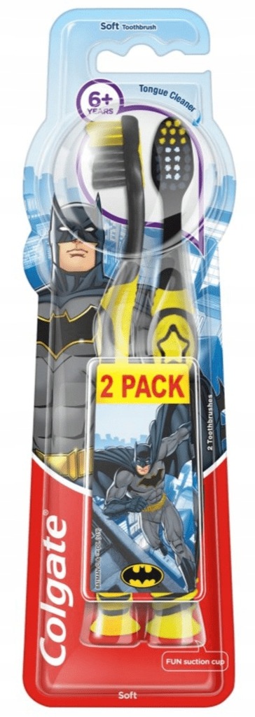 COLGATE Szczoteczka do zębów Soft BATMAN 6+ 2szt