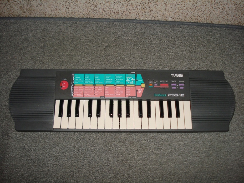 Keyboard YAMAHA PSS-12 organy syntezator do nauki
