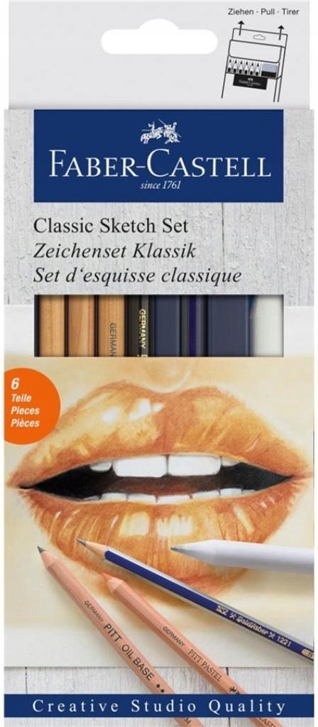 ZESTAW DO SZKICOWANIA CLASSIC 6SZT FABER CASTELL