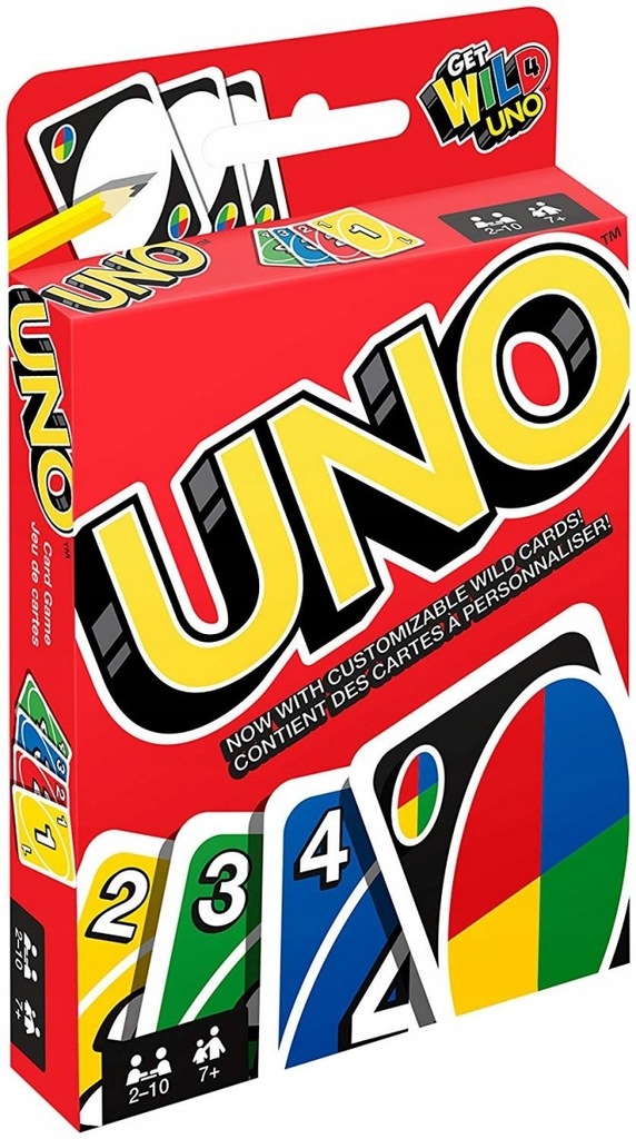 MATTEL GRA KARTY UNO - EDYCJA GET WILD 4 UNO 7+