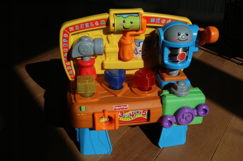 FISHER PRICE Uczony WARSZTACIK z narzędziami