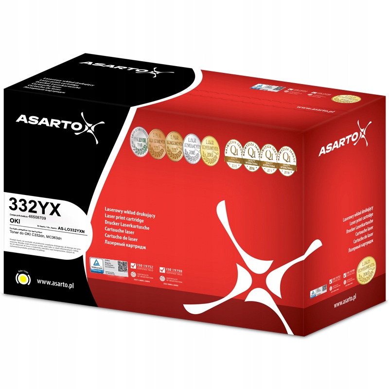 Toner Asarto do OKI 332YX | 46508709 | 3000 str. |