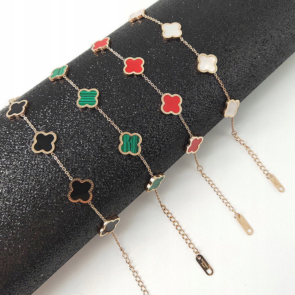 Van Cleef & Arpels Bransoletka 5 Kwiat Czarny 11360747736 oficjalne