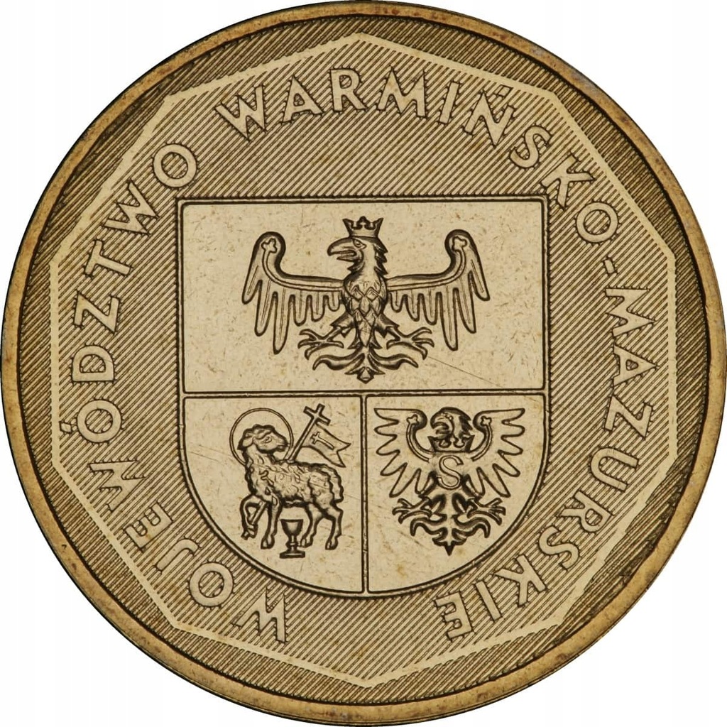 Moneta 2 zł Województwo Warmińsko-mazurskie