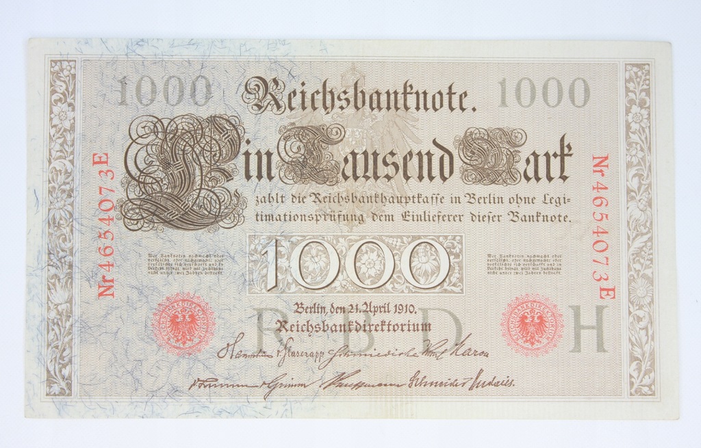 Купить Банкнота Рейха номиналом 1000 марок, Берлин, 1910 г.: отзывы, фото, характеристики в интерне-магазине Aredi.ru