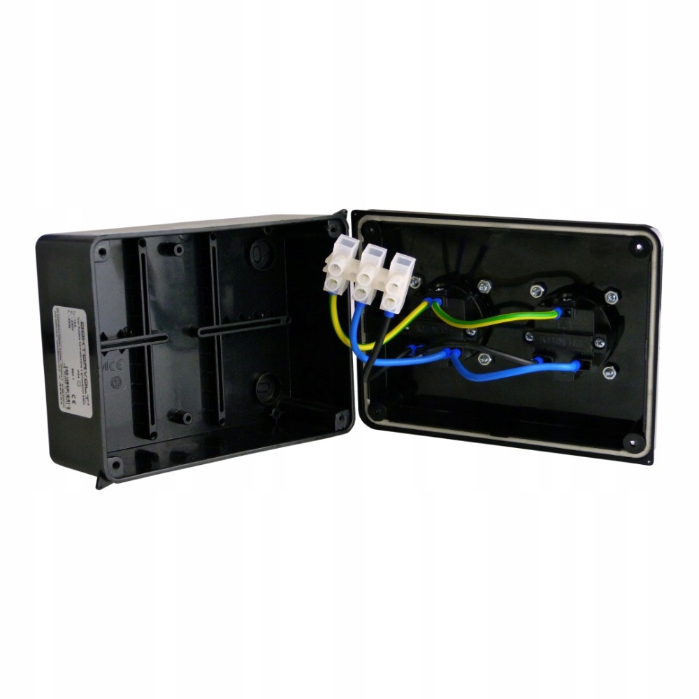 Puszka hermetyczna z gniazdami 2x 230V 160x120x95 8954376256