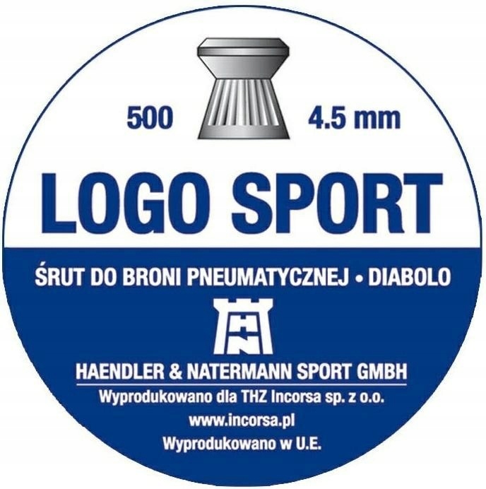 Śrut Diabolo H&N Logo Sport 4,5/500 0,47g(7,25gr)