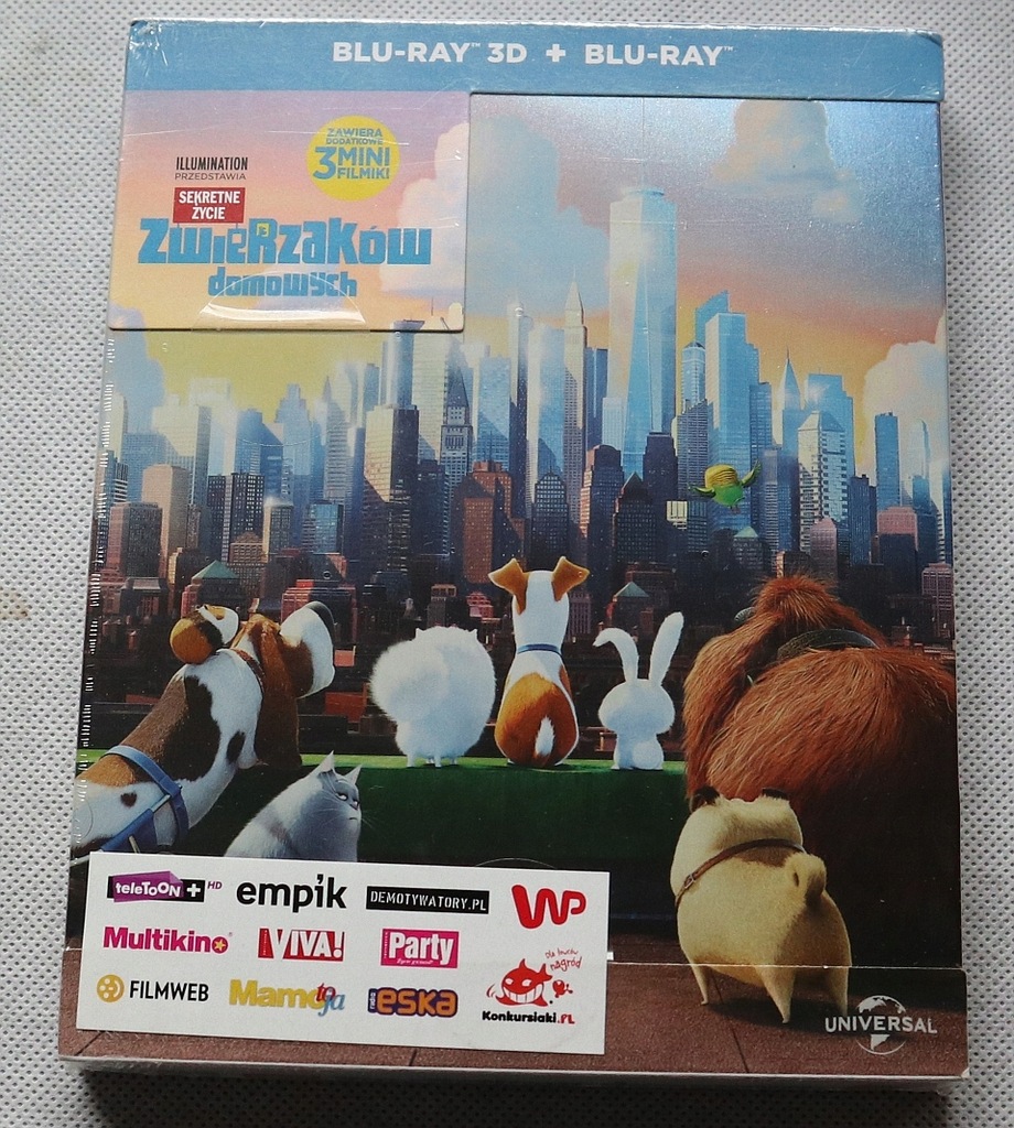 Blu-ray 3D : SEKRETNE ŻYCIE ZWIERZAKÓW DOMOWYCH PL