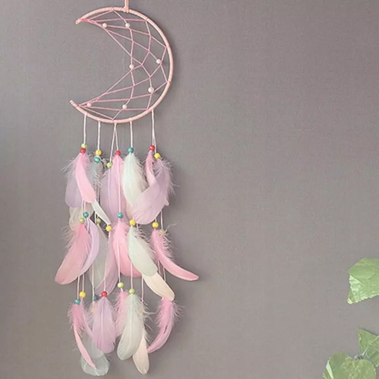 ZESTAW MAKRAMA ŁAPACZ SNÓW BOHO OZDOBA ŚCIENNA